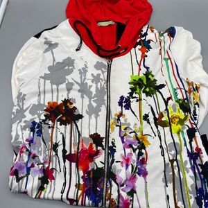 Dolcezza‎ Lightweight Hooded Jacket Womens Meduim Full Zip